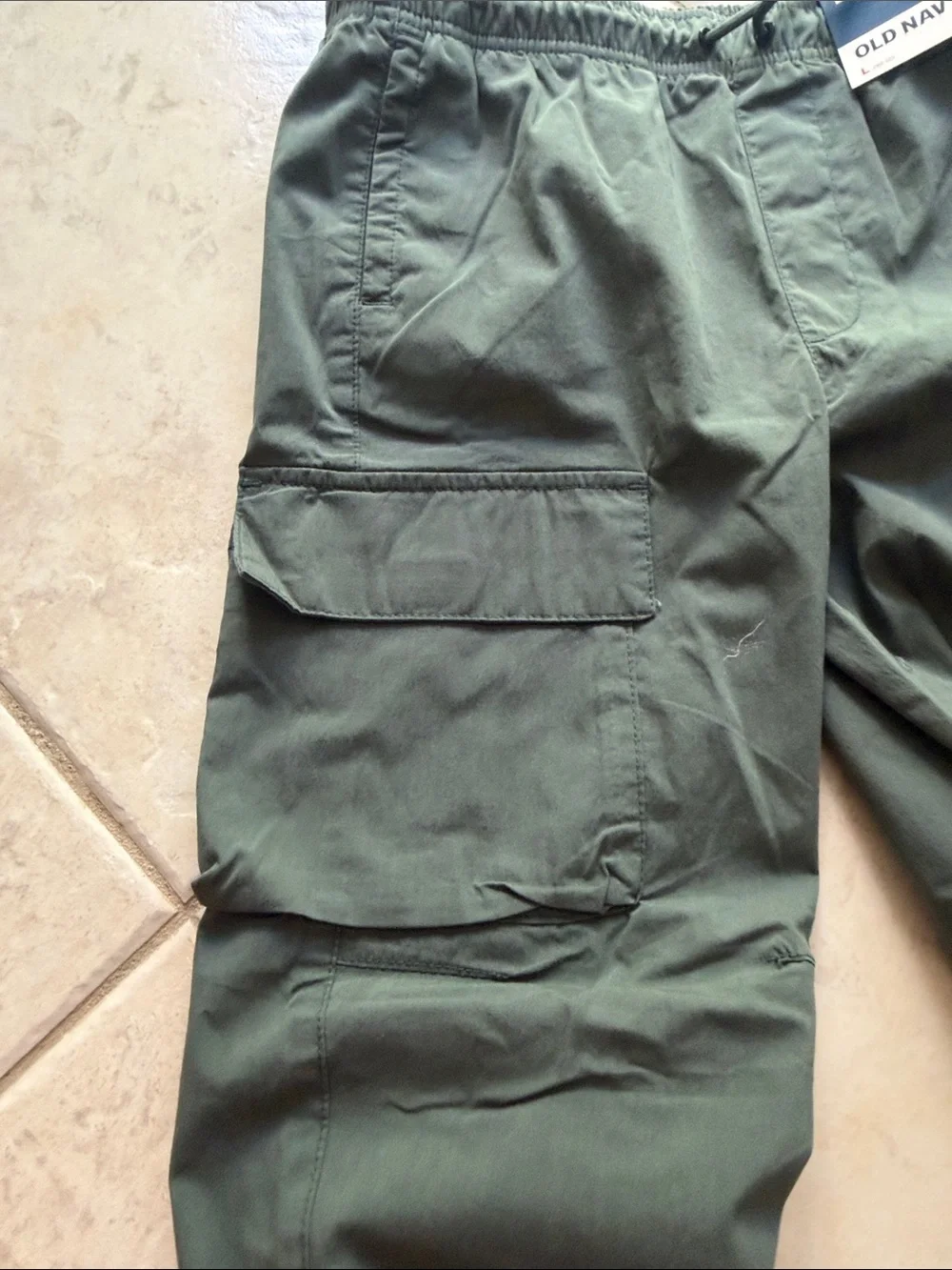 Old Navy Dark Olive Cargo Joggers